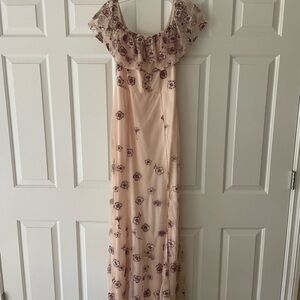 Floral Pink Maxi Dress